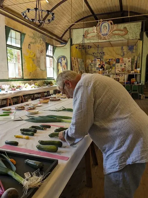 Judging produce in the historic Concert Hall at last year’s Londesborough Produce Show Judging produce in the historic Concert Hall at last year’s Londesborough Produce Show